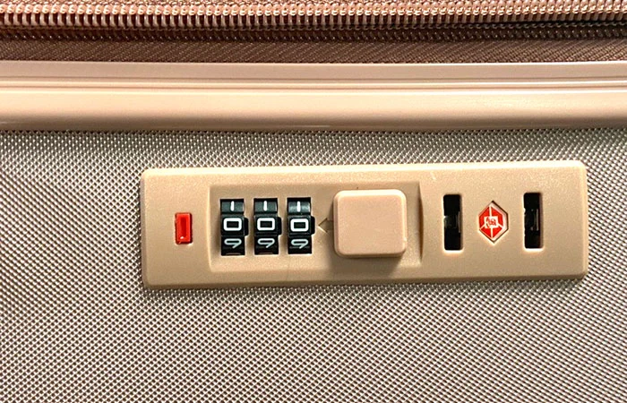 Three Quarters Diagonal Stripe Abs Luggage